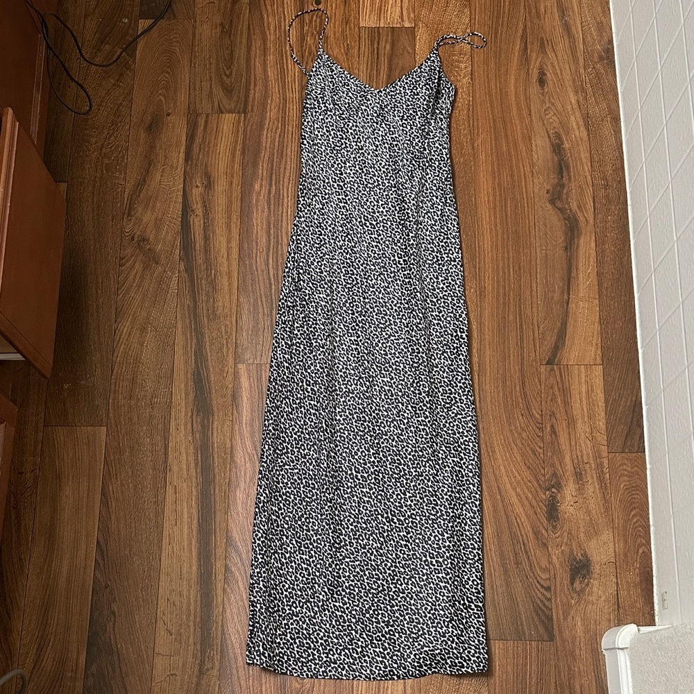 Michael Kors Black and White Maxi Dress